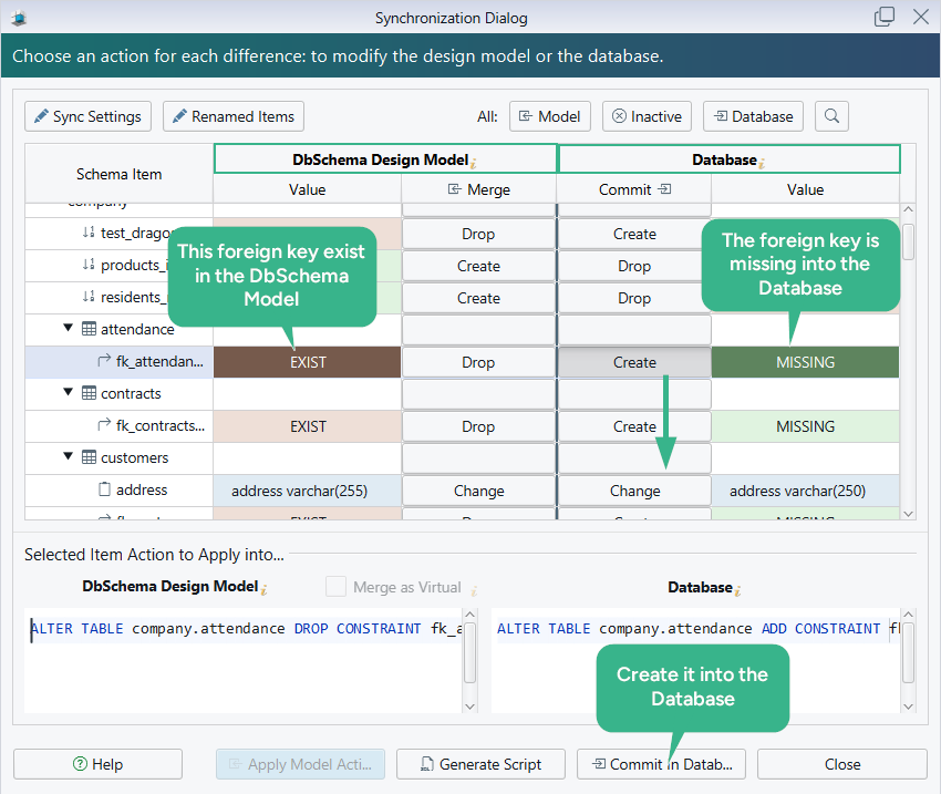 Schema Compare