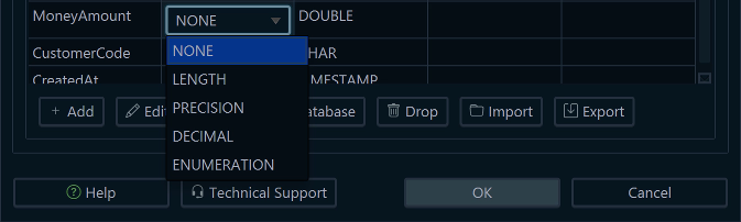 Create a Logical Design custom data type with a set length
