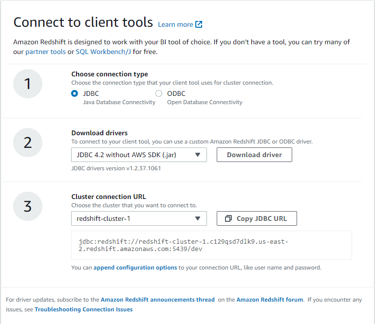 dbschema database connection authentication