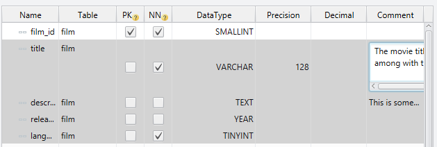 Edit multiple rows.