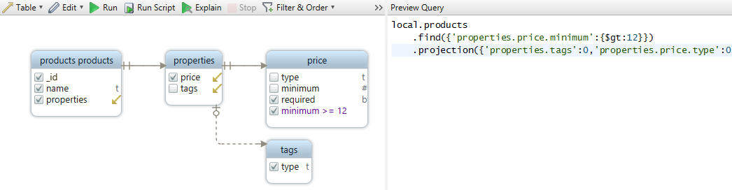 MongoDB Query Builder