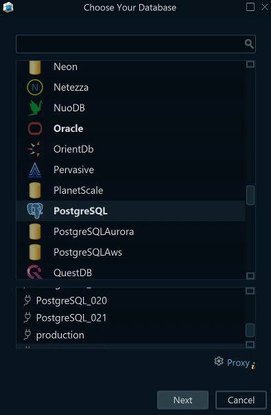 Choose Your Database
