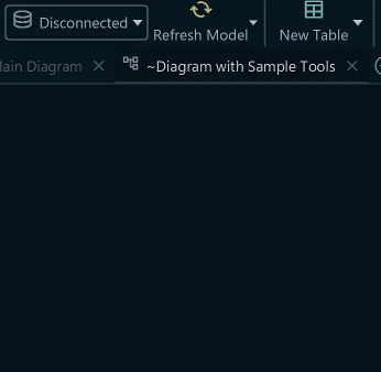 Disconnected menu option