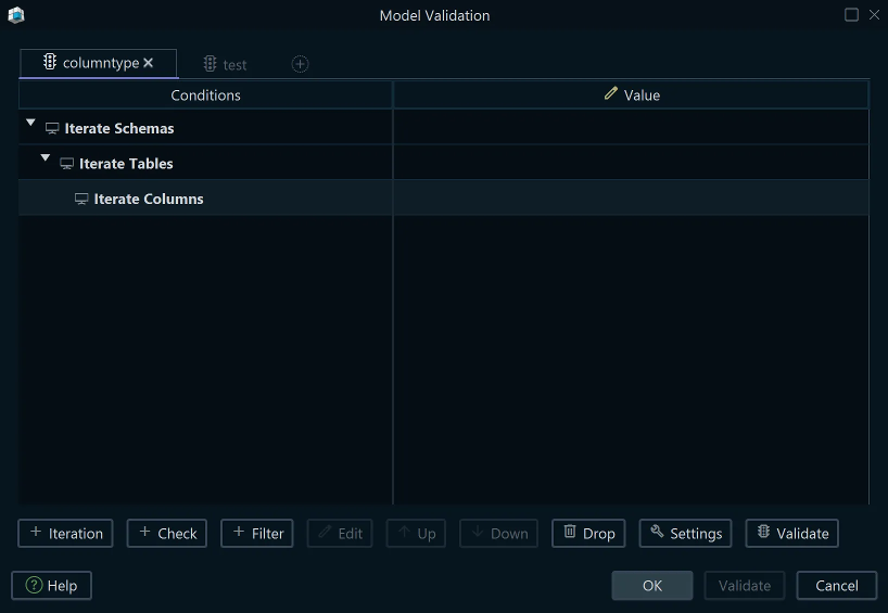 Add a filter or check to the validator