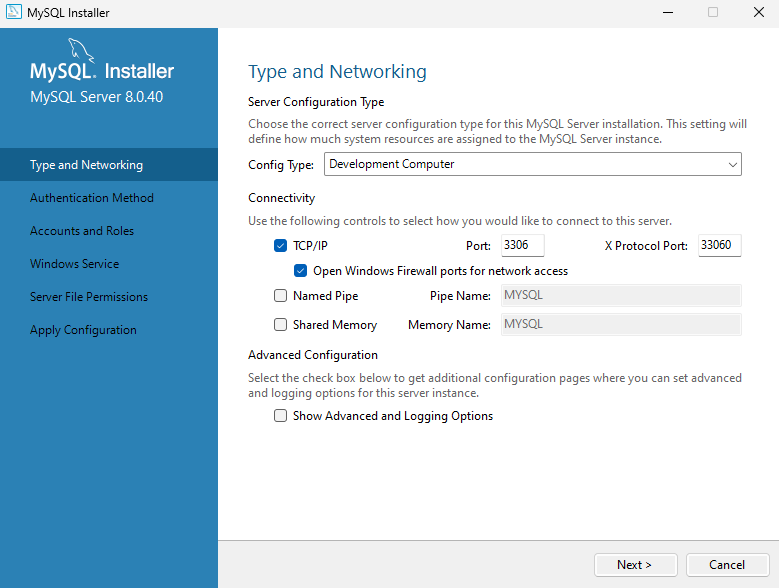 Instance Configuration