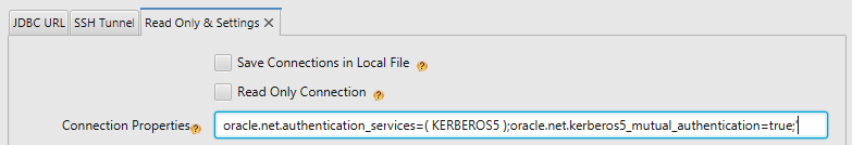 Connect to Oracle using Kerberos Authentication