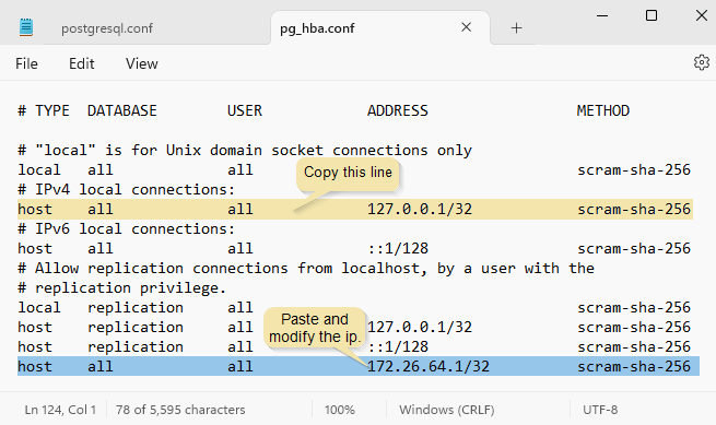 Remote Connection in PostgreSQL