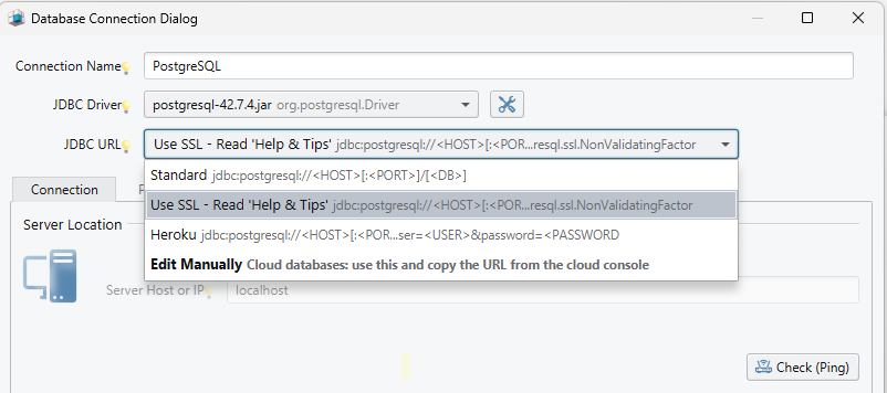 Connect to PostgreSQL using SSL