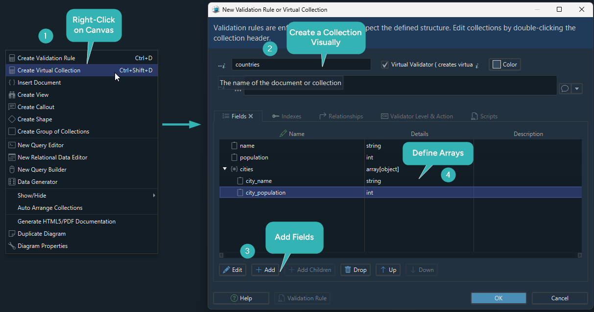 MongoDB Visual Modeling - Step 1