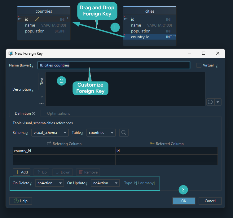 MySQL Visual Design - Step 2