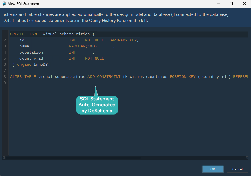 MySQL Visual Design - Step 3