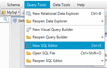 Open SQL Editor