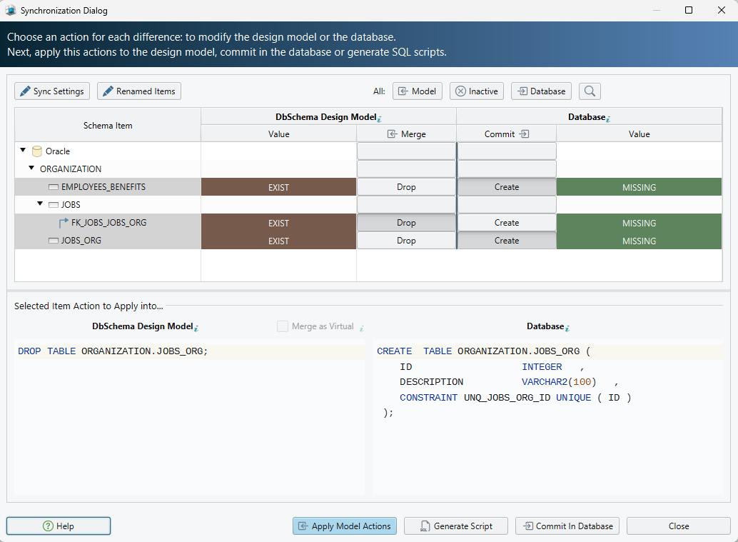 Oracle Synchronization