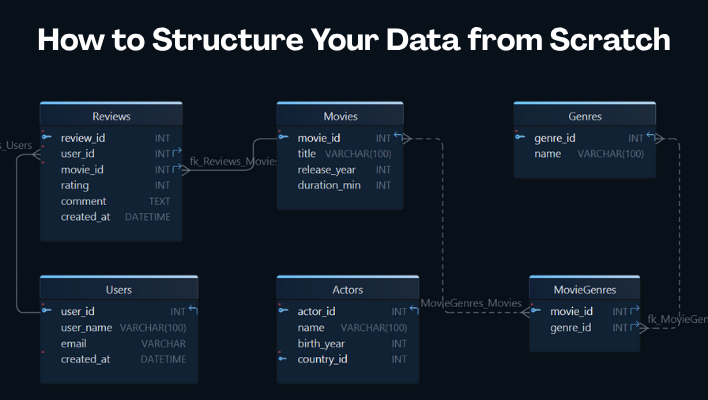 How to structure your data from scratch