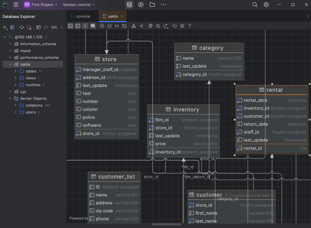 DataGrip Diagram