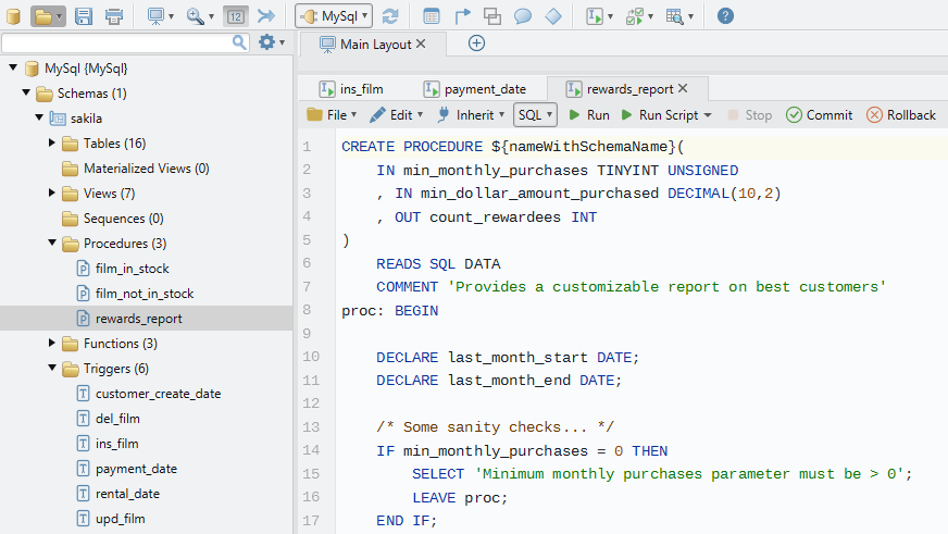 MySQL Business Logic