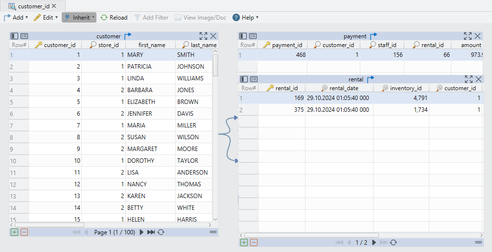 MySQL Relational Data Editor