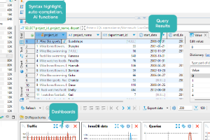 DBeaver SQL editor with Oracle query