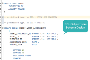 Oracle SQL Developer Data Modeler DDL script generation