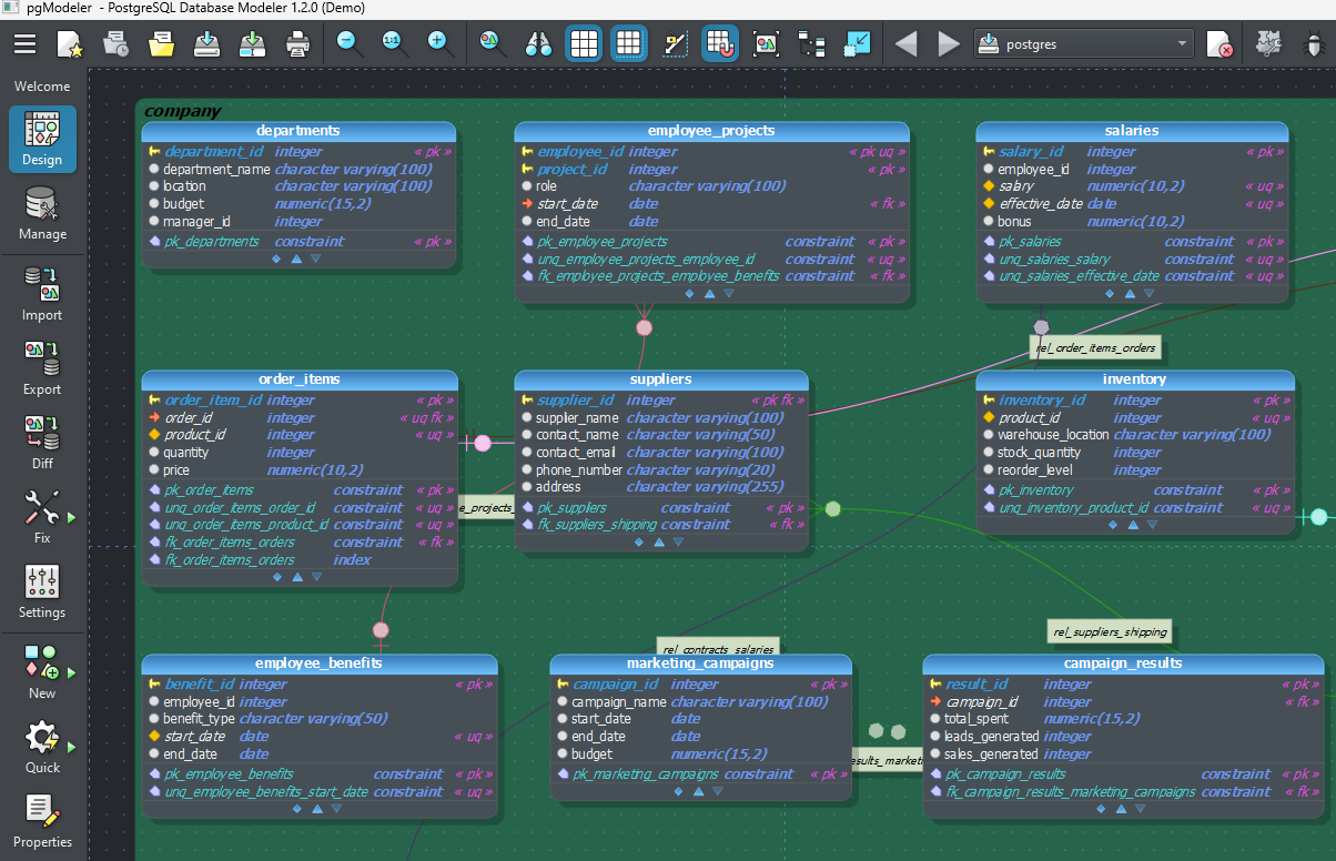 PgModeler for PostgreSQL
