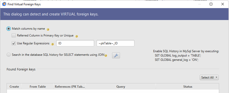 Detect Virtual Foreign Keys