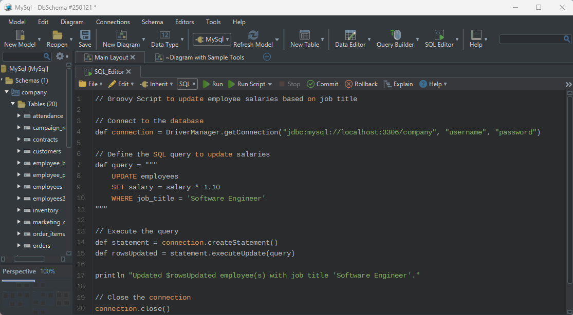 SQL Java Groovy