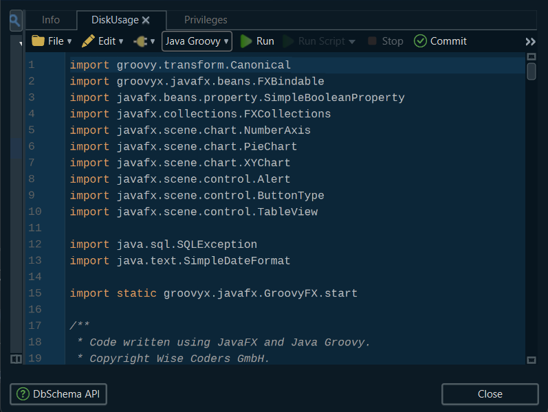 DbSchema Process Automation